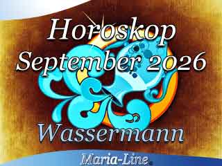 Horoskop Wassermann September 2026