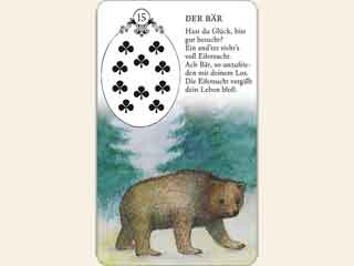 Kartenlegen Lenormandkarte Der Bär Deutung als Tageskarte Kartenlegen Lenormandkarte Der Bär Deutung als Tageskarte