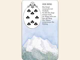 Kartenlegen Lenormandkarte Der Berg Deutung als Tageskarte