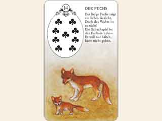 Kartenlegen Lenormandkarte Der Fuchs Deutung als Tageskarte