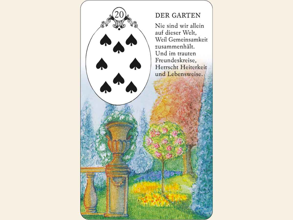 Lenormand Karten Bedeutung Karten mit Videodeutung
