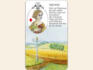 Kartenlegen Lenormandkarte Die Wege Deutung als Tageskarte