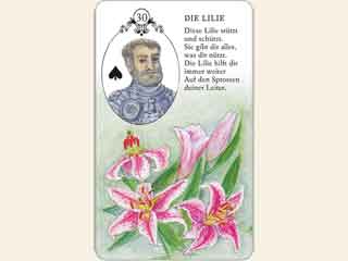 Kartenlegen Lenormandkarte Die Lilie Deutung als Tageskarte Kartenlegen Lenormandkarte Die Lilie Deutung als Tageskarte