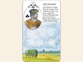 Kartenlegen Lenormandkarte Die Wolken Deutung als Tageskarte
