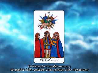 Kartenlegen Tarotkarte Die Liebenden und ihre Bedeutung im Tarot